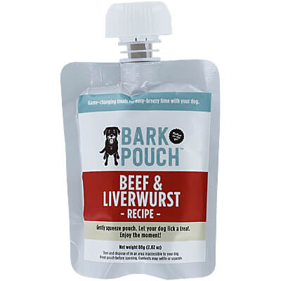 Bark Pouch - Beef & Liverwurst, 80 gm Pouch