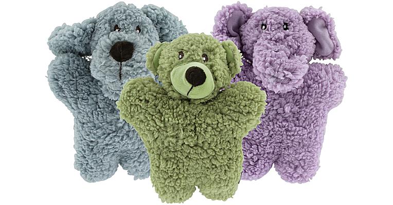 Multipet Aromadog Calming Dog Shaped Fleece Plush Assorted Dog Toy