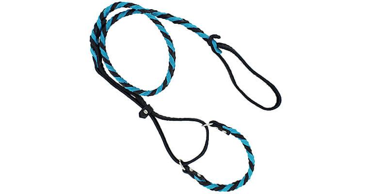 Braided Leather Martingale Agility Leads - 4ft - Clean Run