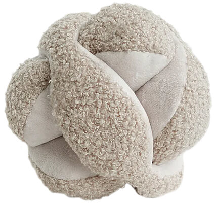 Lambwolf Collective Monti Snuffle Ball - 6-inch, Oat