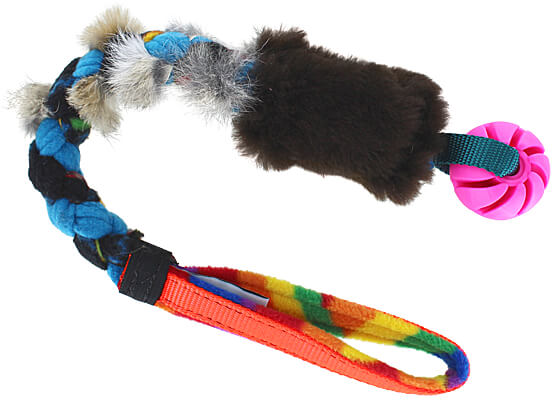 TugAway Mini Spiral Braided Rabbit n Sheep Chaser