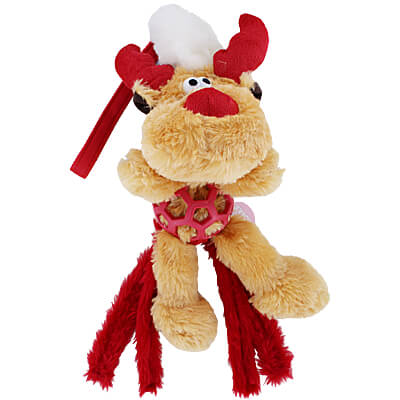 Paws Made Christmas Reindeer & Tails Tug Toy