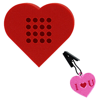 Nose Work Valentine Duo - Heart Distraction Container & Hanging Heart