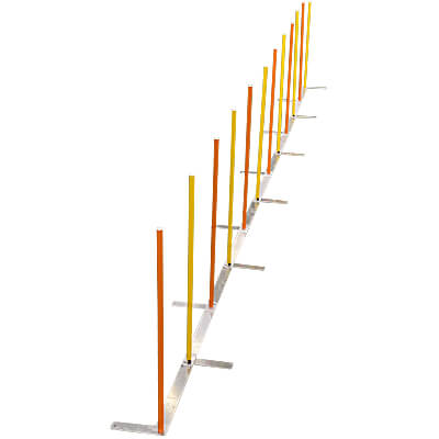 Clip and Go Agility 3-in-1 Weave Pole Bases, Set of 12