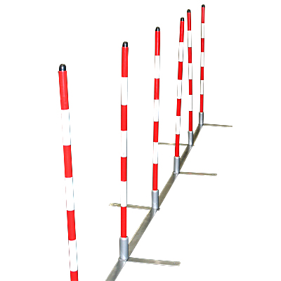 Handler's Choice Training Weave Poles with Metal Base - Set of 12