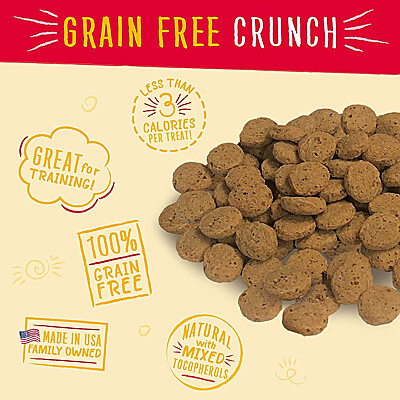 Charlee Bear Grain Free Crunch Dog Treats Peanut Butter Banana 8 oz. Clean Run