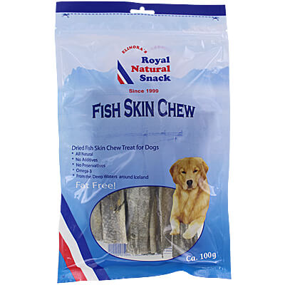 Elinora s Royal Natural Icelandic Fish Skin Chews 3.5 oz. Clean Run