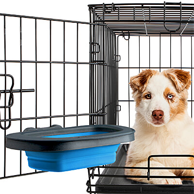 MLCINI Hanging Pet Bowl, Dog Crate Bowl Dog Kennel Bowl 3 Size 2