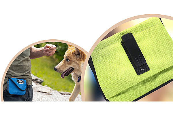 Two Pocket Bait Bag, Durable Dog Training Reward Holder