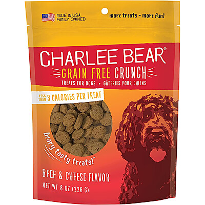 Charlee Bear Grain Free Crunch Dog Treats Peanut Butter Banana