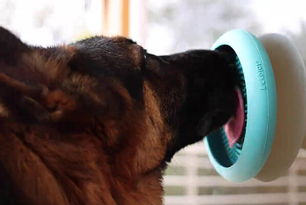 LickiMat Buddy Slow Feeder Dog Lick Mat, Turquoise, X-Large